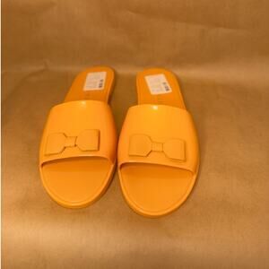 Jack Rodgers Mango Patricia Bow Accent Jelly Slide Woman’s Size 8